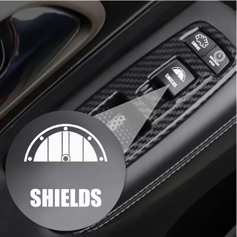 Car Blank Button Stickers - Version 1 - 2 sets - 30 pieces