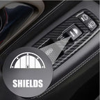 Car Blank Button Stickers - Version 1 - 2 sets - 30 pieces