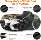 Half Cover for Polaris Slingshot, 420D Oxford Cloth Windshield Cover Waterproof Windproof All Weather Protection Covers for Slingshot S SL SLR R Signature LE Accessories