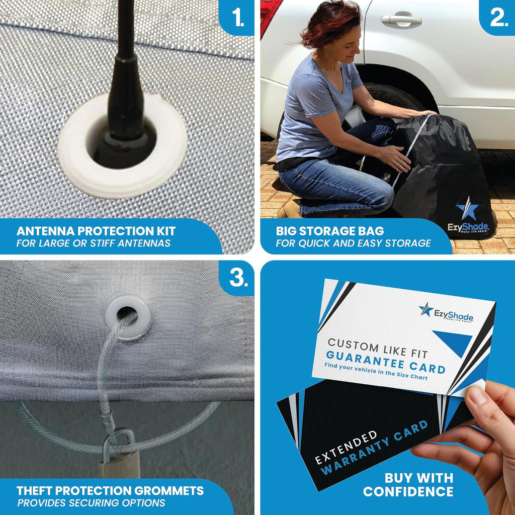 EzyShade 10-Layer Waterproof Car Cover Size A5