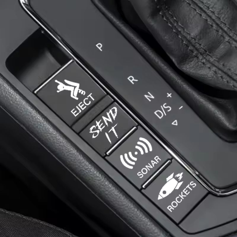 Car Blank Button Stickers - Version 1 - 15 pieces