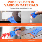 Plastic Razor Blade Scrapers Glue Remover (2 Pieces)  with 20 plastic bladed