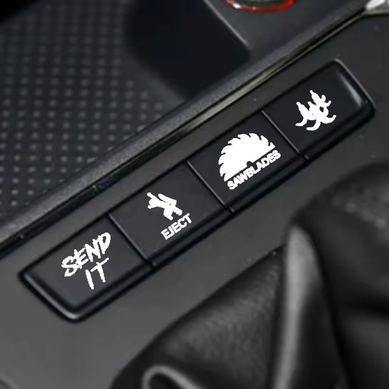 Car Blank Button Stickers - Version 1 - 15 pieces