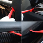 Vinyl Car Wrapping Flexible Micro Squeegee Curves Slot Tint Tool Set 3 in 1 with Different Hardness for Installing Vehicle Wraps and Auto Stickers