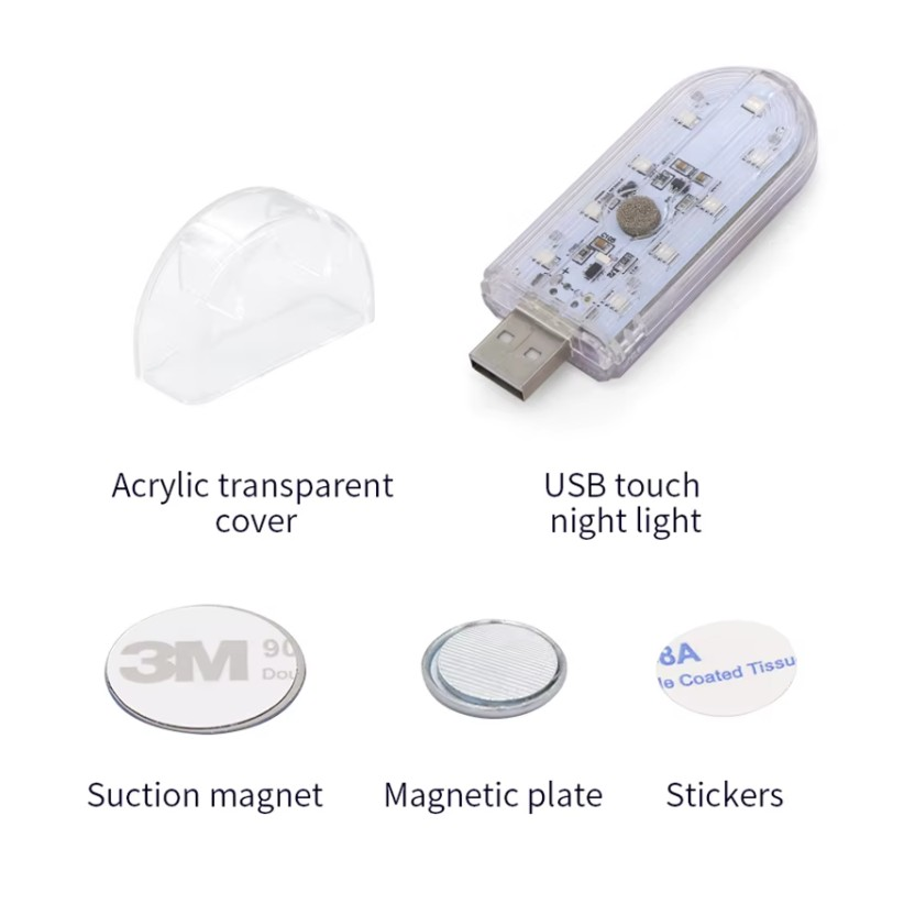 Touch Sensor Car Interior Ambient  Lights - 2 Pack