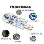 Touch Sensor Car Interior Ambient  Lights - 2 Pack