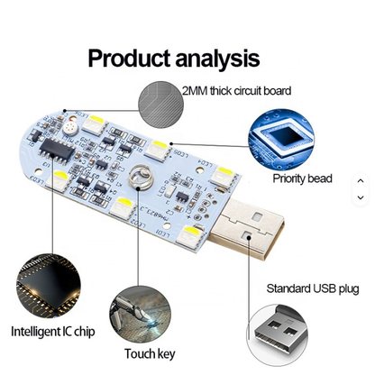 Touch Sensor Car Interior Ambient  Lights - 2 Pack