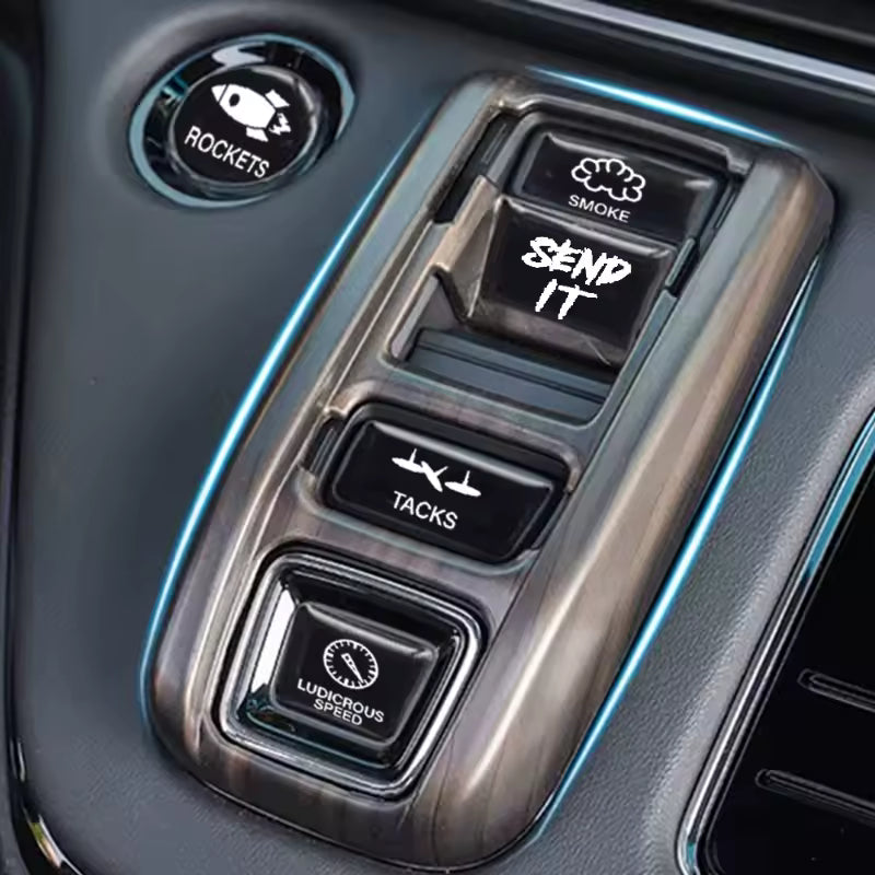 Car Blank Button Stickers - Version 1 - 15 pieces