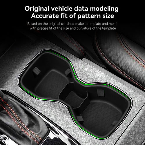 2022–2026 Nissan Frontier – Middle Console and Armrest Front Cup Holder Accessories, Non-Slip Drink Stopper Organizer