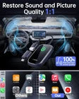 Luckymore Wireless Carplay Adapter, Converts Wired to Wireless Carplay - Grey
