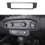 For Nissan Frontier 2022 - 2024 ABS Carbon Fiber Center Button USB Panel Cover Trim