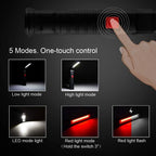 2Pack LED Work Lights, USB Rechargeable COB Light with Magnetic Base 360°Rotate
