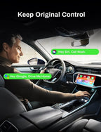 2-in-1 Wireless CarPlay Adapter 2026 Support Apple CarPlay & Android Auto