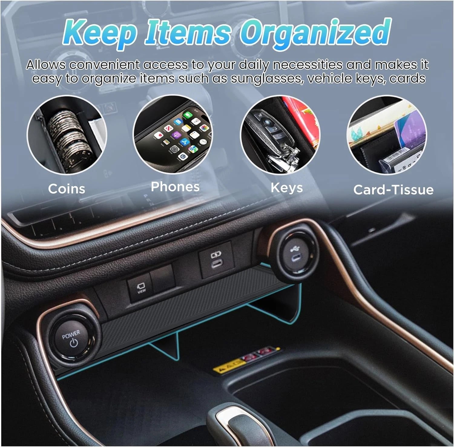2023-2025 Toyota Grand Highlander Center Console Organizer
