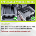 2019-2022 Chevy Silverado/Sierra 1500 Center Console Organizer