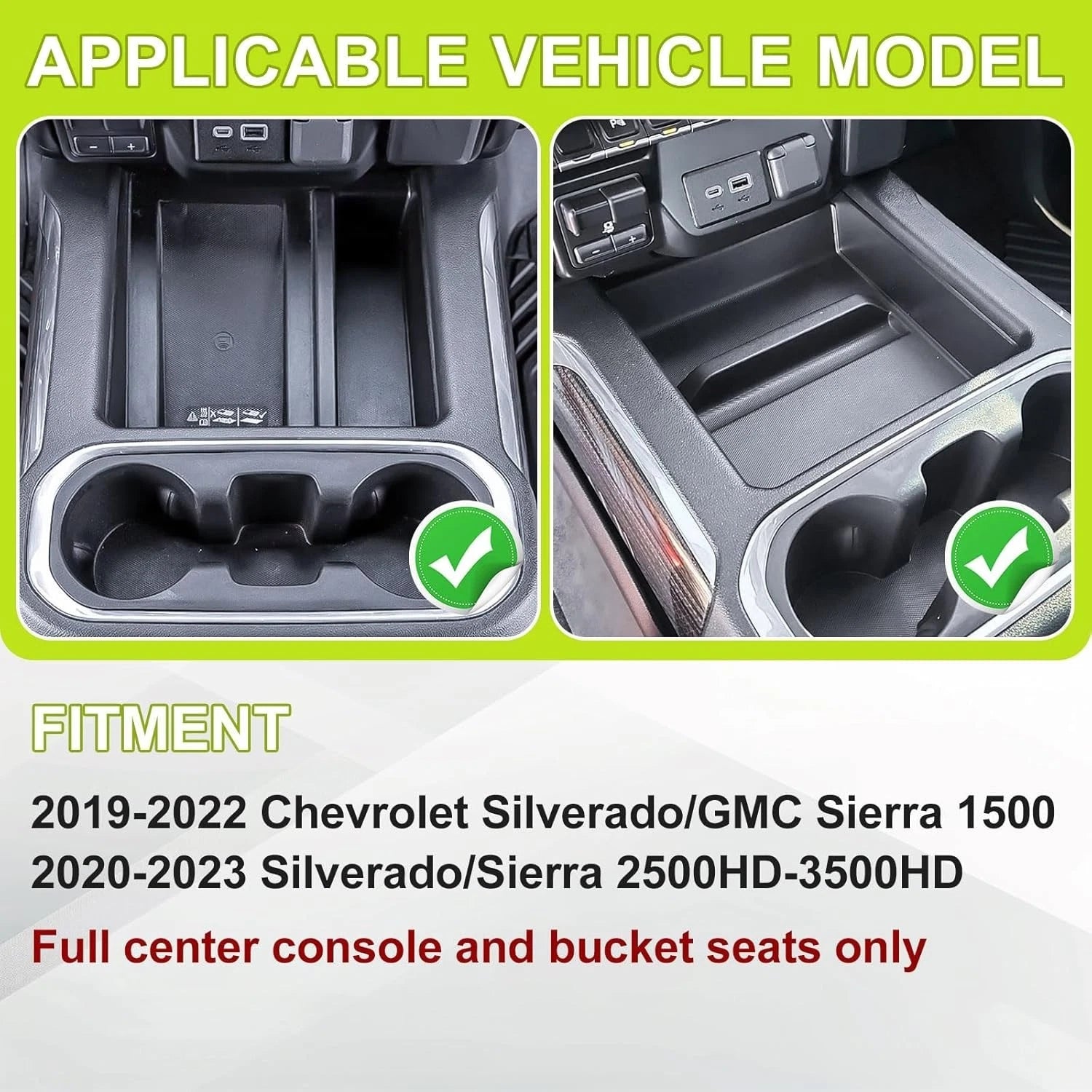2019-2022 Chevy Silverado/Sierra 1500 Center Console Organizer