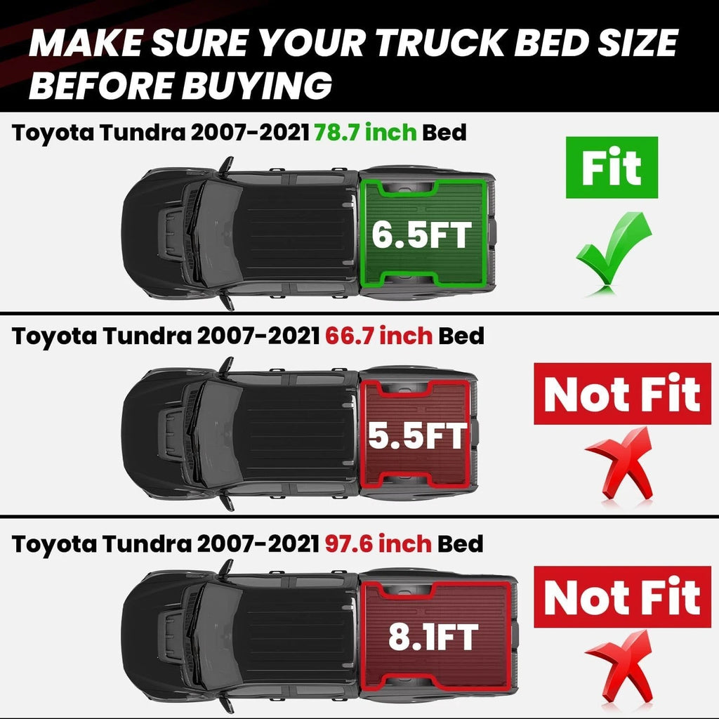 2022-2026 Toyota Tundra Custom  6.5 FT Truck Bed Mat (Open Box)