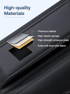 Car Seat Gap Filler Premium Leather Organizer for Car SUV Truck 1 PC