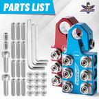 Kaas Battery Terminal Connectors, Colored Anode Top Post Terminal