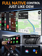 2-in-1 Mini Wireless CarPlay Adapter for Apple CarPlay & Android