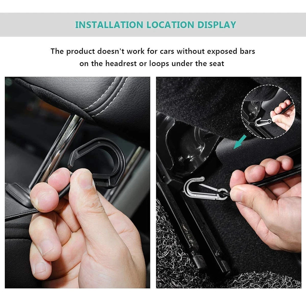 3 Layer Mesh Vehicle Back Seat Car Dog Pet Barrier Divider Net Organizer for SUV