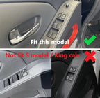 For Nissan Frontier 2022 - 2024 ABS Carbon Fiber Window Lift Trim Switch Panel Cover