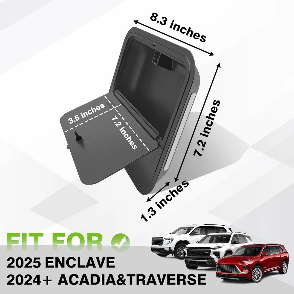 2024-2026 GMC Acadia & Chevy Traverse Hidden Center Console Organizer