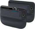 Car Seat Gap Filler Organizer, 02 Black, 2 Pack