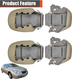 Driver & Passenger Perforated Leather Seat Cover Tan For Lexus 2007-2012 ES350