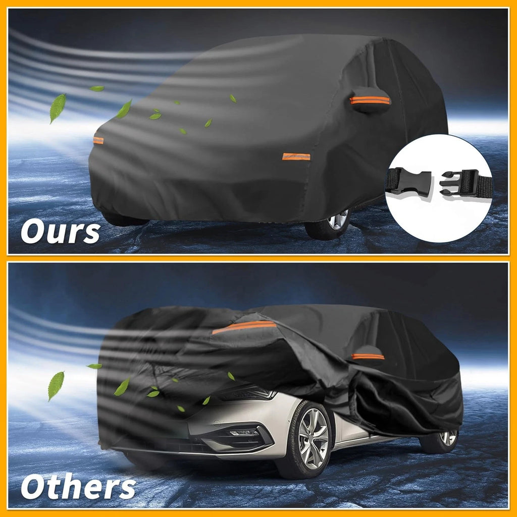 Mazda 3 Hatchback Car Cover Waterproof All Weather Sun Rain Protection Black