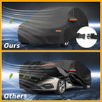 Mazda 3 Hatchback Car Cover Waterproof All Weather Sun Rain Protection Black
