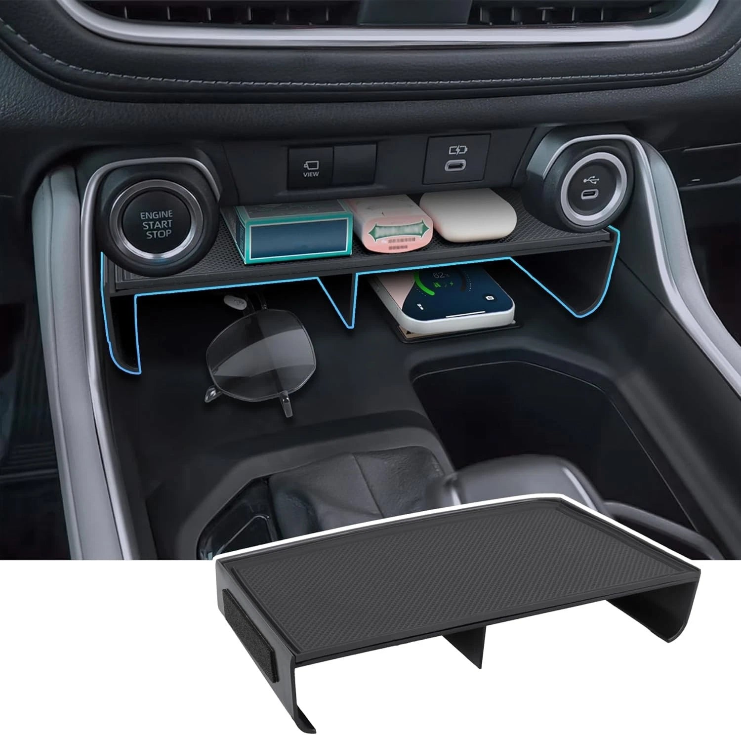2023-2025 Toyota Grand Highlander Center Console Organizer