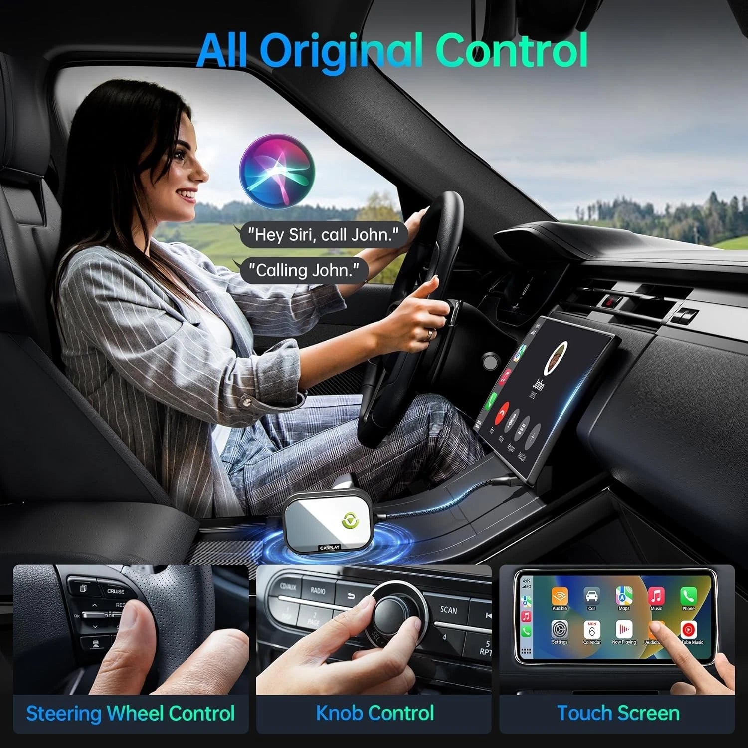 CarEase Wireless Android Auto and Apple CarPlay.  From wired to wireless