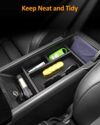 2025 - 2026 Toyota Camry LE/SE/XLE/XSE Center Console Armrest Organizer Tray Black