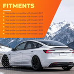 2017-2023  Tesla Model 3 Rear Spoiler Wing/Reat Lip ABS Matte Carbon fiber