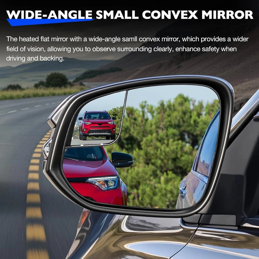 2014 - 2020 Toyota Sienna Driver Side Mirror Glass with Power Heated