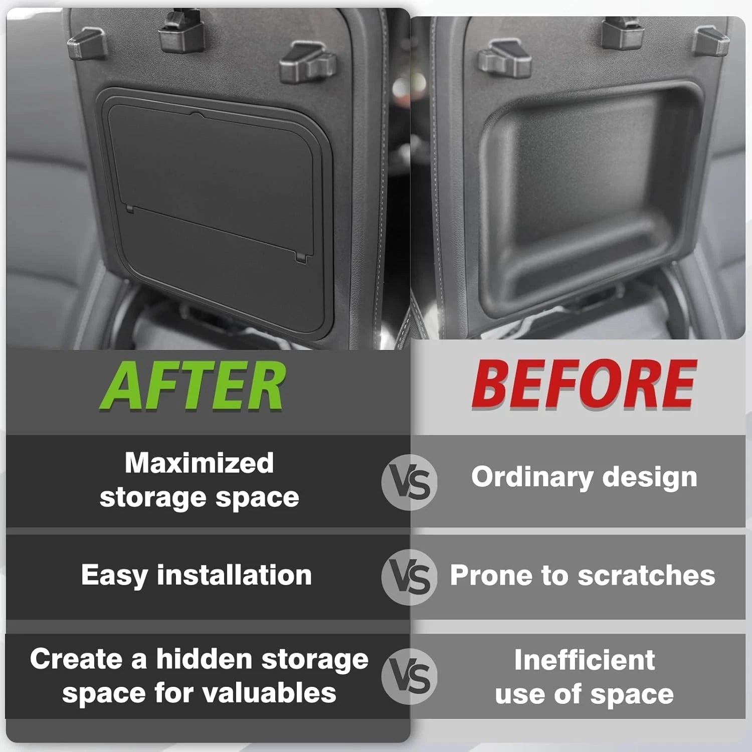 2024-2026 GMC Acadia & Chevy Traverse Hidden Center Console Organizer