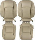 Driver & Passenger Perforated Leather Seat Cover Tan For Lexus 2007-2012 ES350