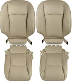 Driver & Passenger Perforated Leather Seat Cover Tan For Lexus 2007-2012 ES350
