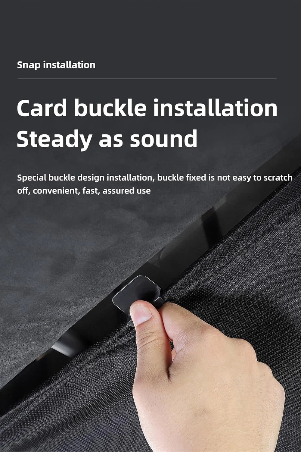 Tesla Model X Front Shading Net Glass Roof Sunshade- After 2022, the installation of this sunshade net will block the camera button,
