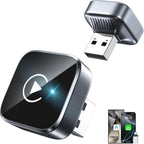 2-in-1 Wireless CarPlay Adapter 2026 Support Apple CarPlay & Android Auto