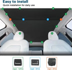 2024-2021 Tesla Model 3 / 2024-2020 Telsa Y Glass Sunroof Sunshade