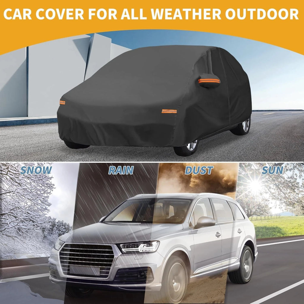 Mazda 3 Hatchback Car Cover Waterproof All Weather Sun Rain Protection Black