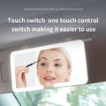 LED Car Sun Visor Makeup Mirror Rechargeable HD Vanity Light Universal