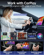 Luckymore Wireless Carplay Adapter, Converts Wired to Wireless Carplay - Grey
