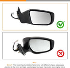 2013-2018 For Altima Nissan Mirror Glass Passenger Side with Backing Plate