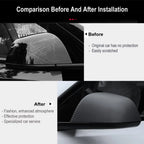 2017-2023 Tesla Model 3 Add-on ABS Matte Carbon Fiber Side Mirror Covers Cap