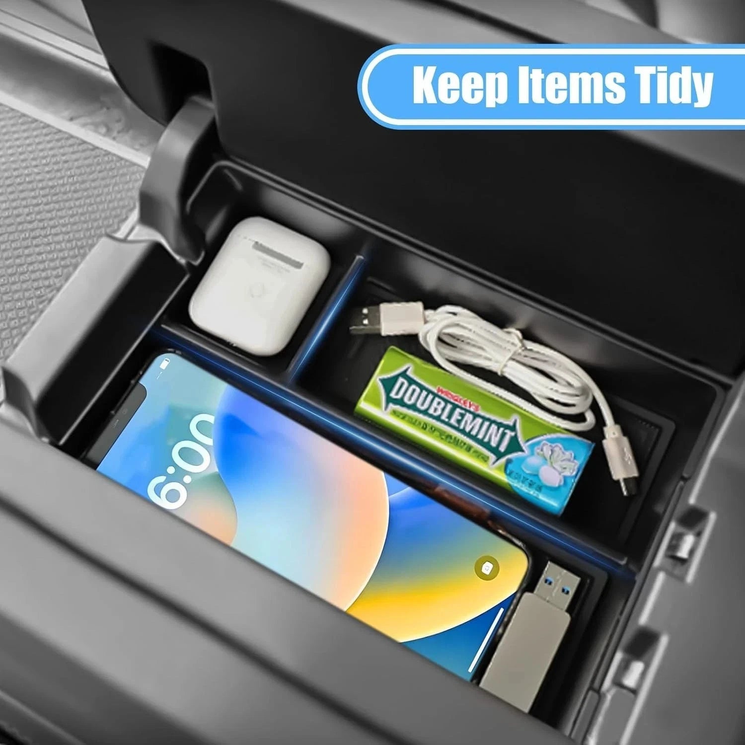 Rivian R1T & R1S  Center Console Organizer Tray -  Armrest Storage
