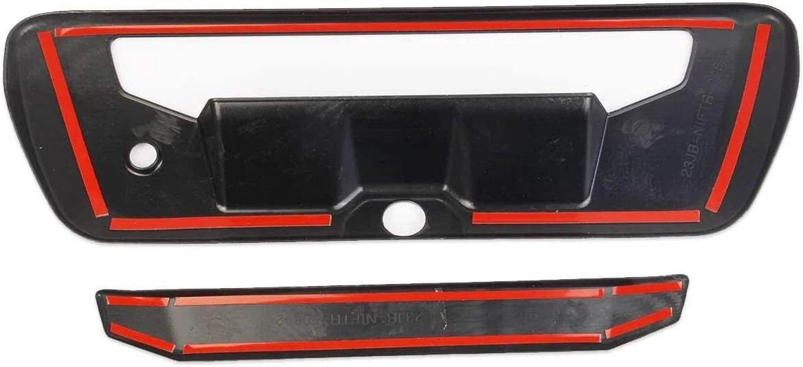 For Nissan Frontier 2022 - 2024 ABS Carbon FiberRear Tailgate Trunk Door Handle Cover