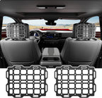 Universal Headrest Molle Panel Tactical Organizer Gadget Holder 2 PCS